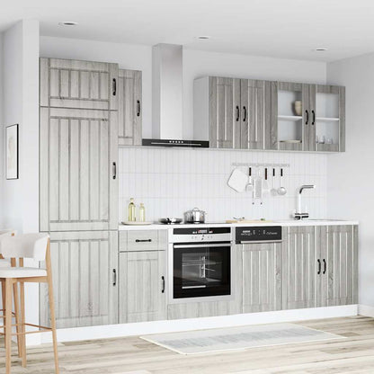Set Mobili Da Cucina 8 Pz Kalmar In Truciolato