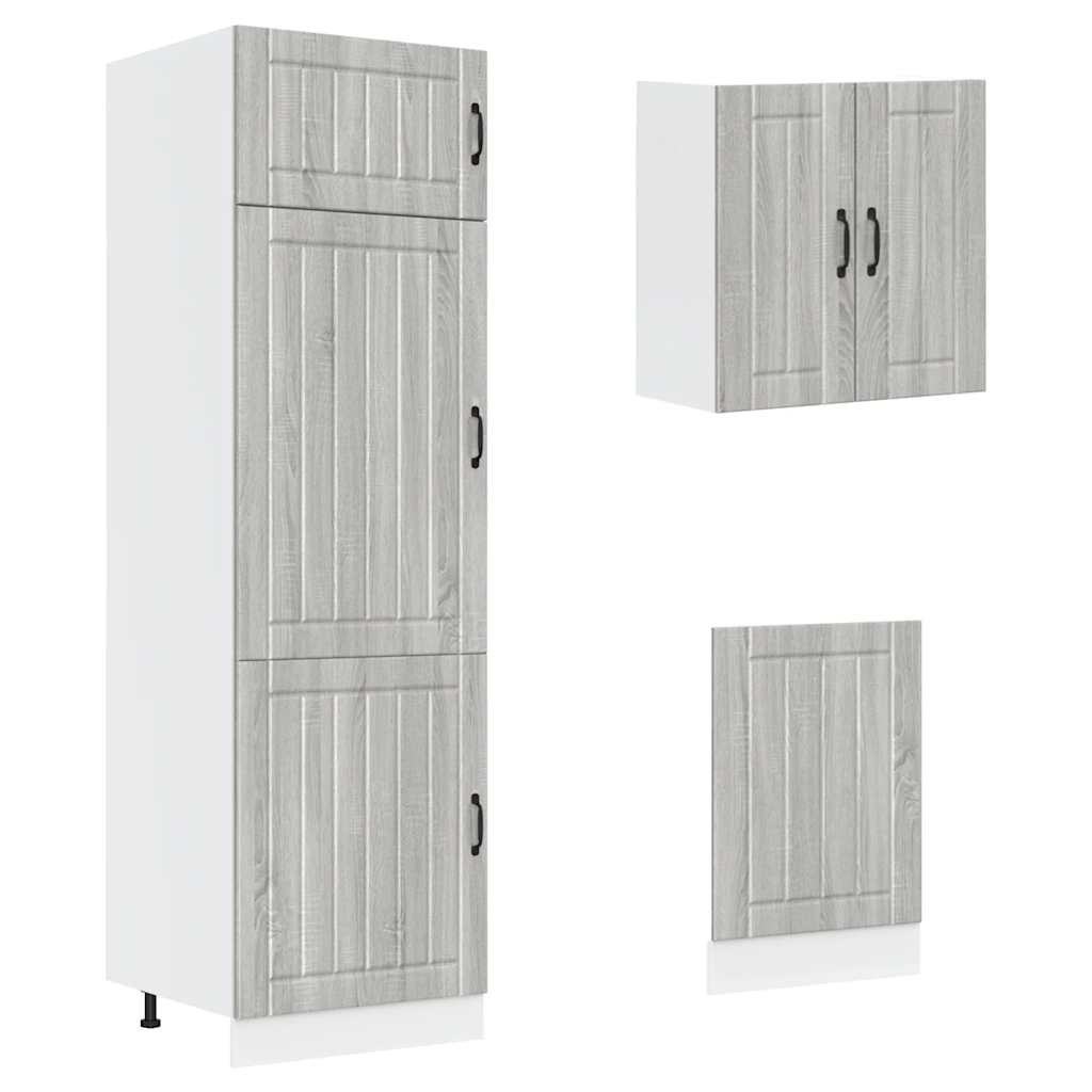 Set Mobili Da Cucina 8 Pz Kalmar In Truciolato