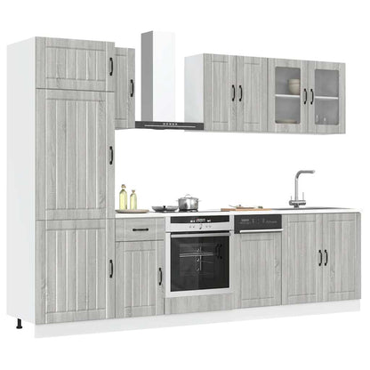 Set Mobili Da Cucina 8 Pz Kalmar In Truciolato