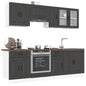 Set Mobili Da Cucina 8 Pz Kalmar Legno Vecchio In Truciolato