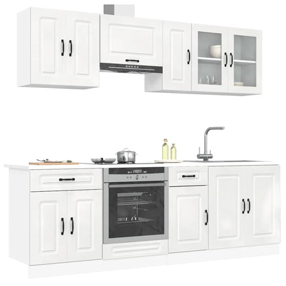 Set Mobili Da Cucina 8 Pz Kalmar Legno Vecchio In Truciolato