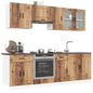 Set Mobili Da Cucina 8 Pz Kalmar Legno Vecchio In Truciolato
