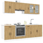 Set Mobili Da Cucina 8 Pz Kalmar Legno Vecchio In Truciolato