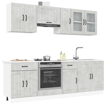 Set Mobili Da Cucina 8 Pz Kalmar Truciolato