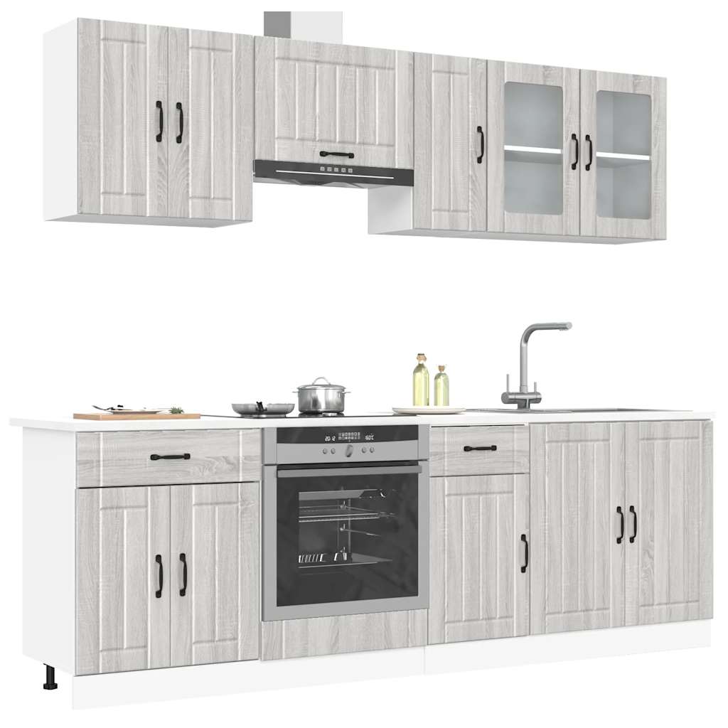 Set Mobili Da Cucina 8 Pz Kalmar Truciolato