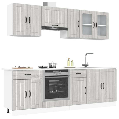 Set Mobili Da Cucina 8 Pz Kalmar Truciolato