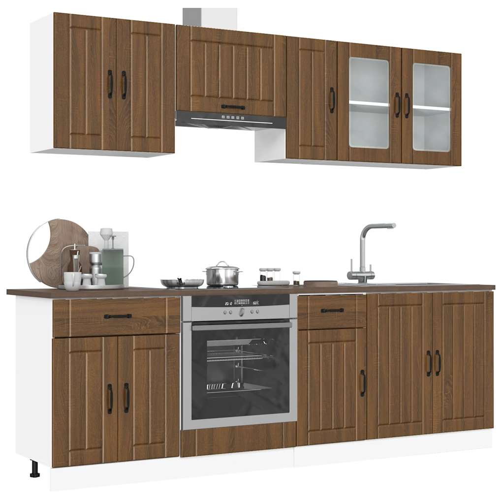 Set Mobili Da Cucina 8 Pz Kalmar Truciolato