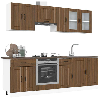 Set Mobili Da Cucina 8 Pz Kalmar Truciolato