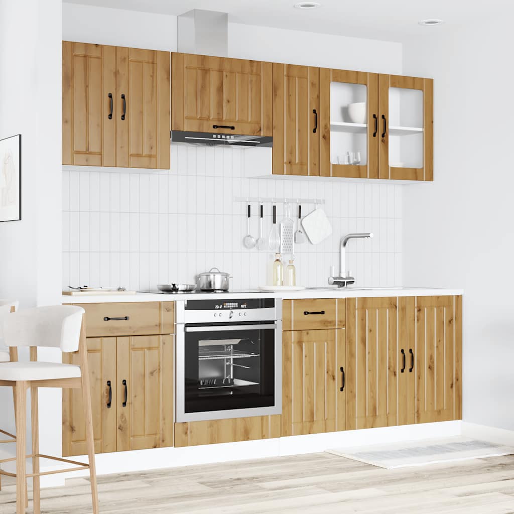 Set Mobili Da Cucina 8 Pz Kalmar Truciolato