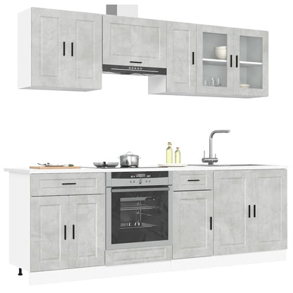 Set Mobili Da Cucina 8 Pz Kalmar Truciolato
