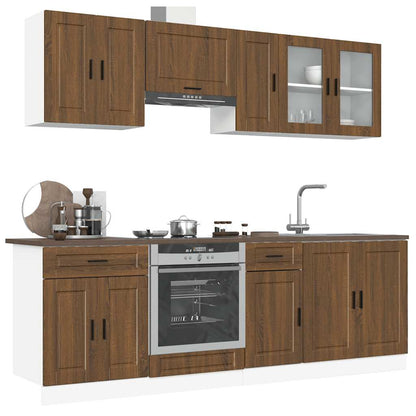 Set Mobili Da Cucina 8 Pz Kalmar Truciolato
