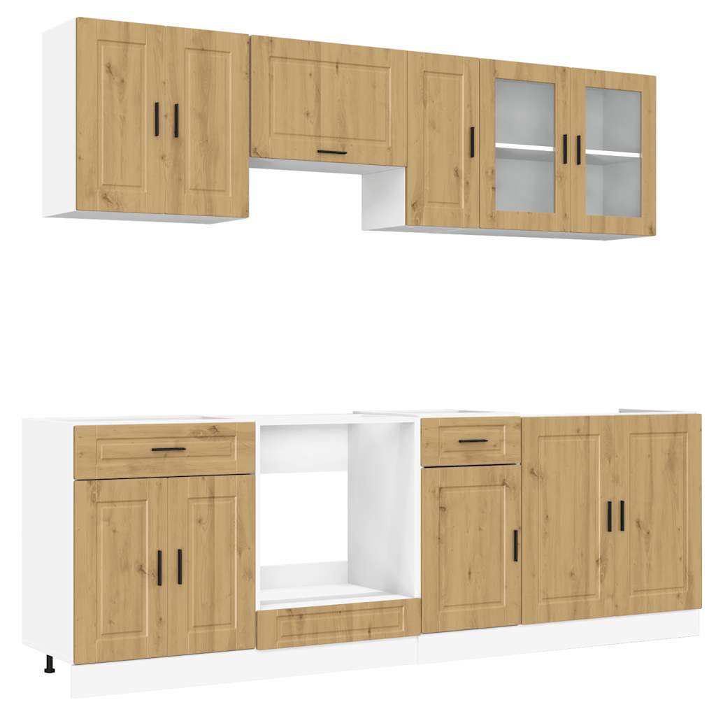 Set Mobili Da Cucina 8 Pz Kalmar Truciolato