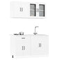 Set Mobili Da Cucina 4 Pz Kalmar Legno Vecchio In Truciolato
