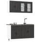 Set Mobili Da Cucina 4 Pz Kalmar Legno Vecchio In Truciolato