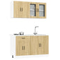 Set Mobili Da Cucina 4 Pz Kalmar Legno Vecchio In Truciolato