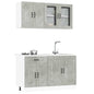 Set Mobili Da Cucina 4 Pz Kalmar Legno Vecchio In Truciolato