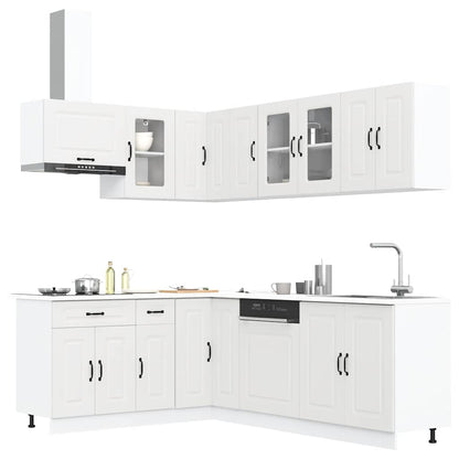 Set Mobili Da Cucina 11 Pz Kalmar Legno Vecchio In Truciolato