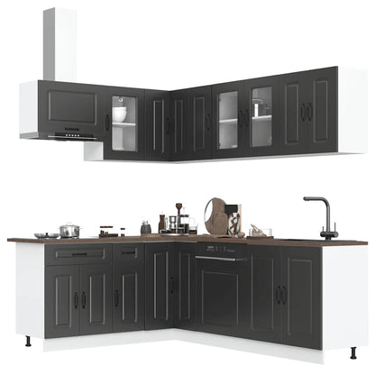 Set Mobili Da Cucina 11 Pz Kalmar Legno Vecchio In Truciolato