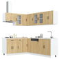 Set Mobili Da Cucina 11 Pz Kalmar Legno Vecchio In Truciolato