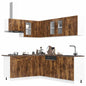 Set Mobili Da Cucina 11 Pz Kalmar Legno Vecchio In Truciolato