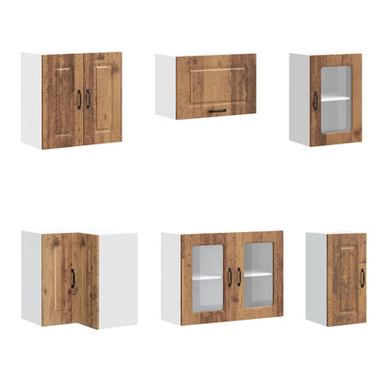 Set Mobili Da Cucina 11 Pz Kalmar Legno Vecchio In Truciolato