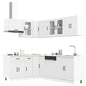Set Mobili Da Cucina 11 Pz Lucca Neri Legno Multistrato