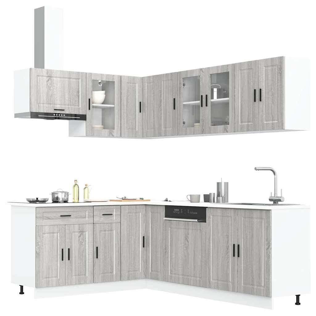 Set Mobili Da Cucina 11 Pz Porto Bianchi Legno Multistrato