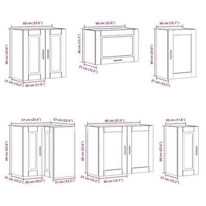 Set Mobili Da Cucina 11 Pz Porto In Truciolato