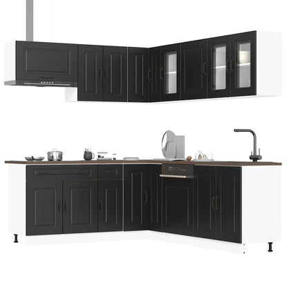 Set Mobili Da Cucina 11 Pz Kalmar Legno Vecchio In Truciolato
