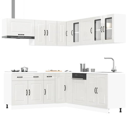Set Mobili Da Cucina 11 Pz Kalmar Legno Vecchio In Truciolato