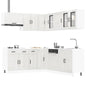 Set Mobili Da Cucina 11 Pz Kalmar Legno Vecchio In Truciolato