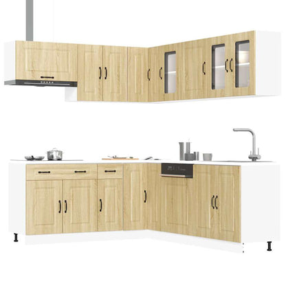 Set Mobili Da Cucina 11 Pz Kalmar Legno Vecchio In Truciolato