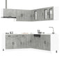 Set Mobili Da Cucina 11 Pz Kalmar Legno Vecchio In Truciolato