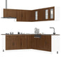 Set Mobili Da Cucina 11 Pz Kalmar Legno Vecchio In Truciolato