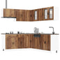 Set Mobili Da Cucina 11 Pz Porto Neri Legno Multistrato