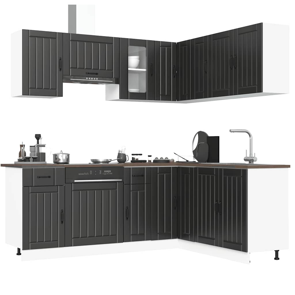 Set Mobili Da Cucina 11 Pz Kalmar In Truciolato