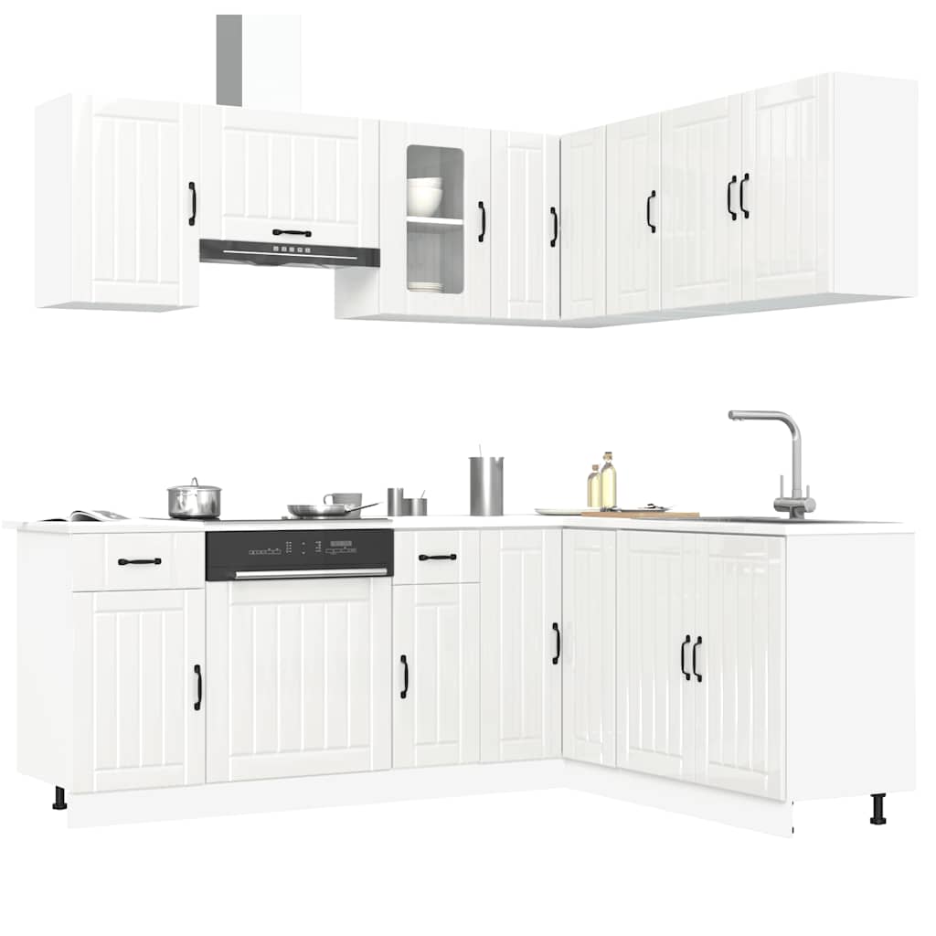 Set Mobili Da Cucina 11 Pz Kalmar In Truciolato