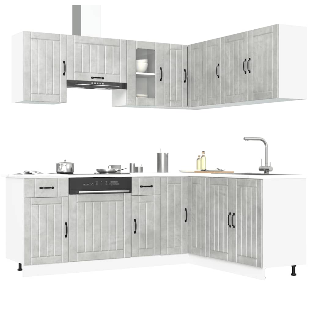 Set Mobili Da Cucina 11 Pz Kalmar In Truciolato