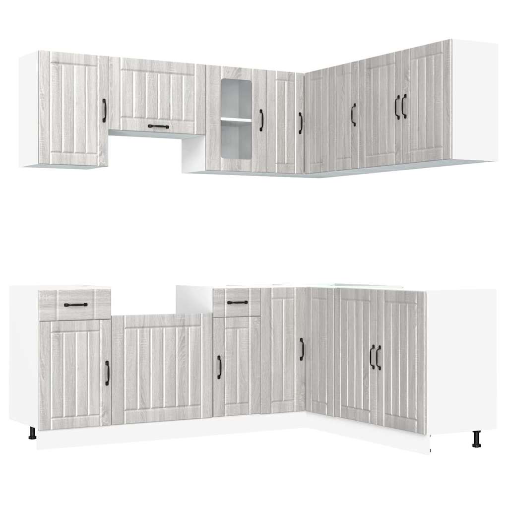 Set Mobili Da Cucina 11 Pz Kalmar In Truciolato