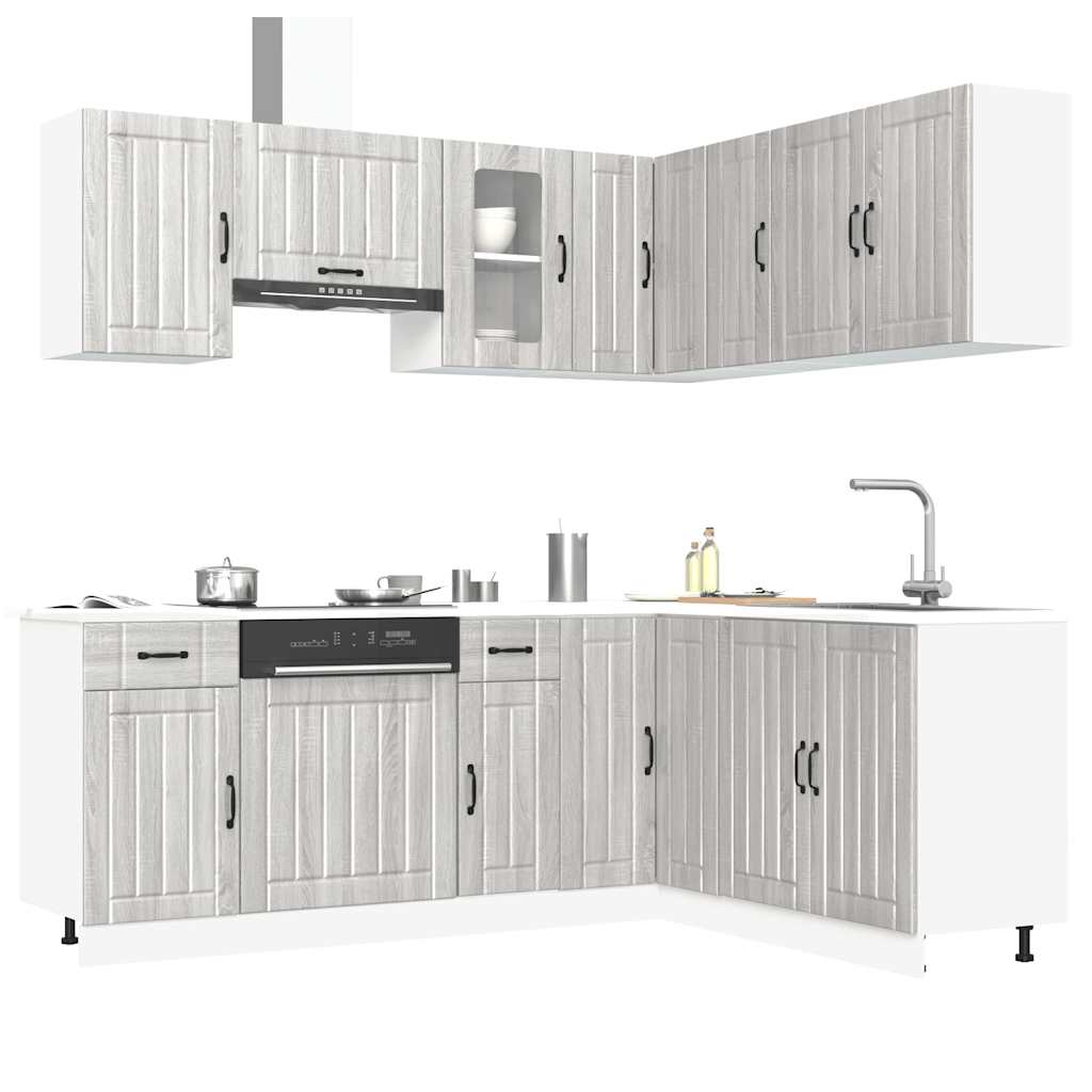 Set Mobili Da Cucina 11 Pz Kalmar In Truciolato