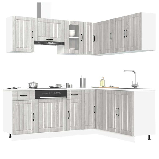 Set Mobili Da Cucina 11 Pz Kalmar In Truciolato