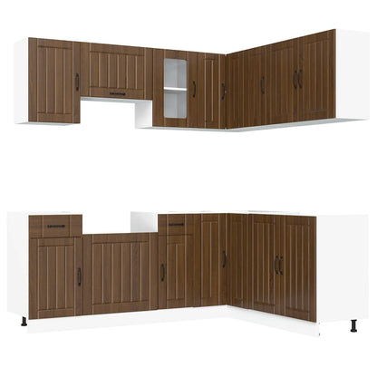 Set Mobili Da Cucina 11 Pz Kalmar In Truciolato