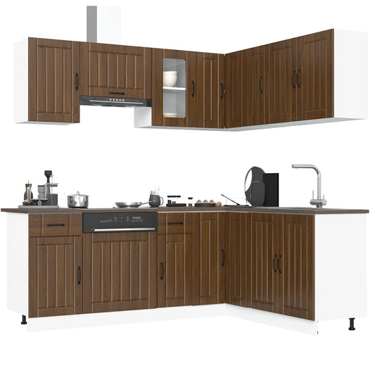 Set Mobili Da Cucina 11 Pz Kalmar In Truciolato