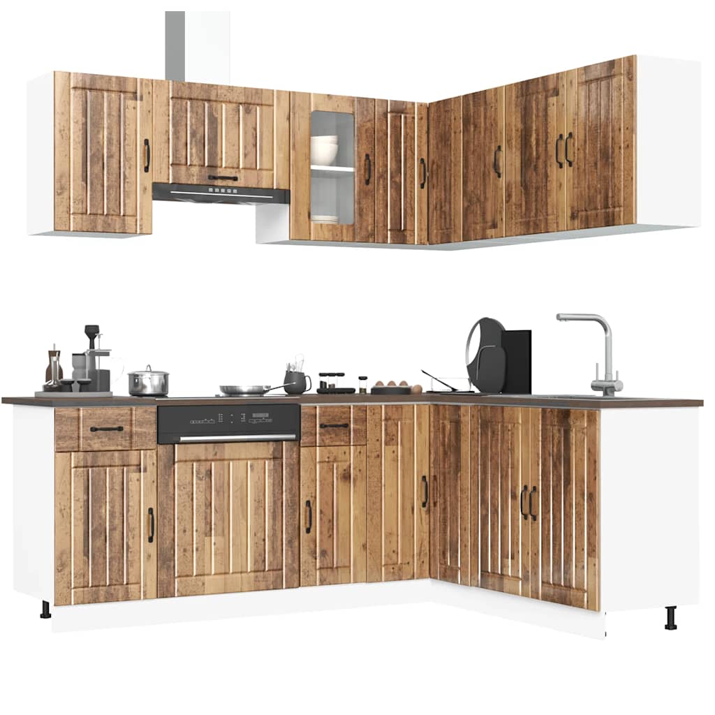 Set Mobili Da Cucina 11 Pz Kalmar In Truciolato
