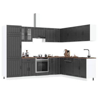 Set Mobili Da Cucina 14 Pz Lucca Bianchi Legno Multistrato