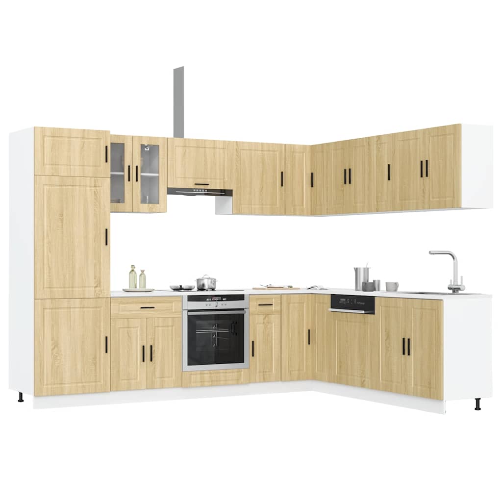 Set Mobili Da Cucina 14 Pz Porto Bianchi Legno Multistrato