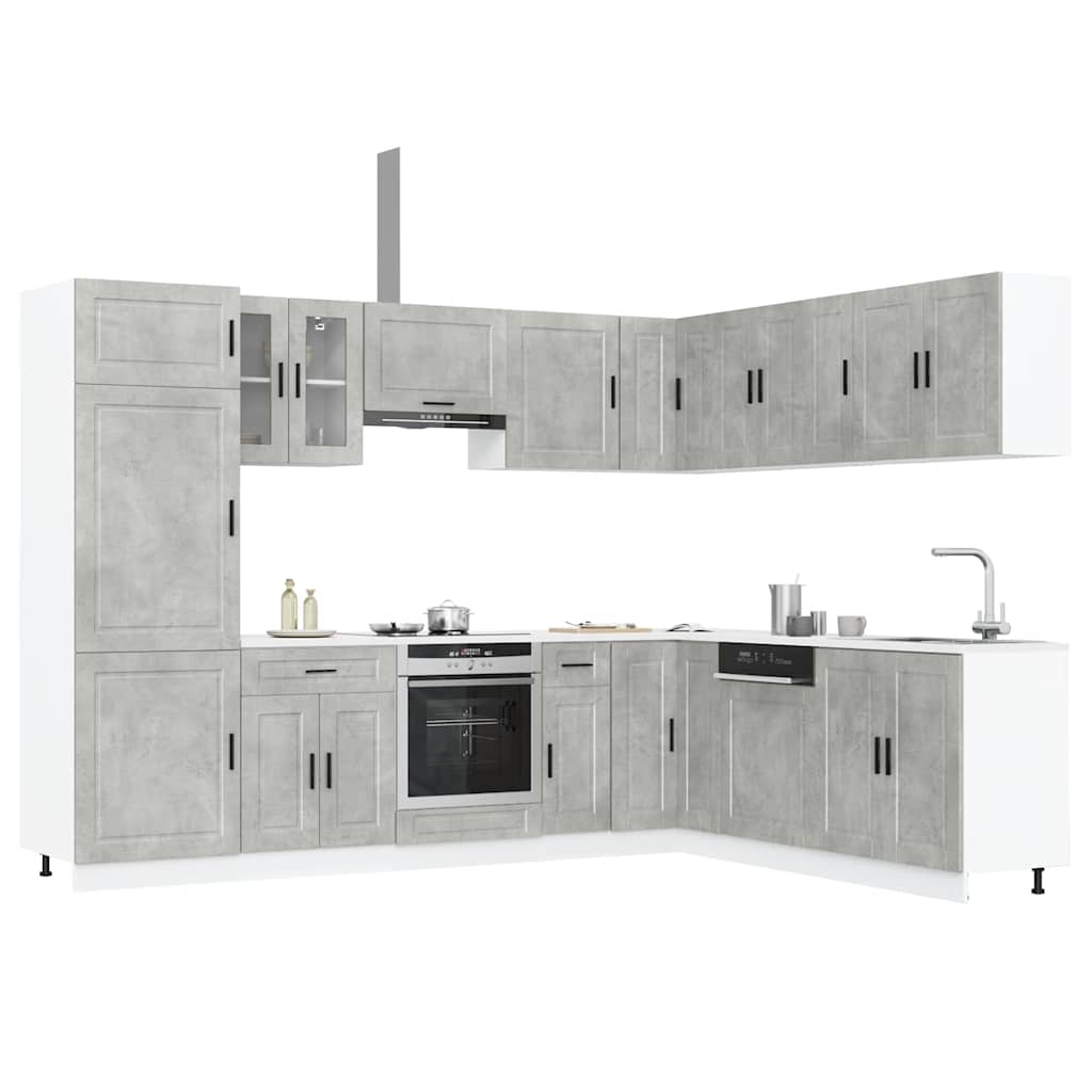 Set Mobili Da Cucina 14 Pz Porto Bianchi Legno Multistrato