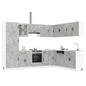 Set Mobili Da Cucina 14 Pz Porto Bianchi Legno Multistrato