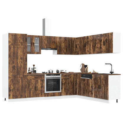 Set Mobili Da Cucina 14 Pz Porto Bianchi Legno Multistrato