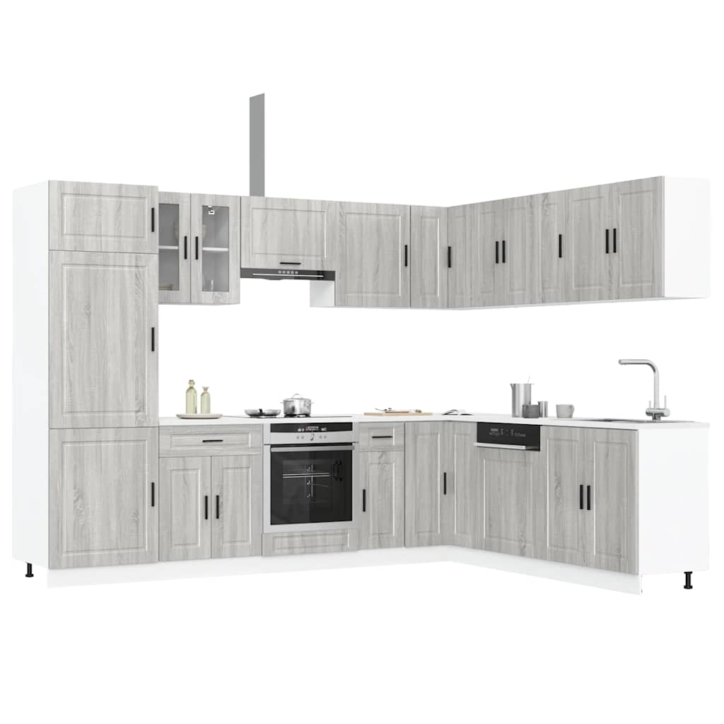Set Mobili Da Cucina 14 Pz Porto Bianchi Legno Multistrato